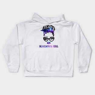 November Girl Galaxy Kids Hoodie